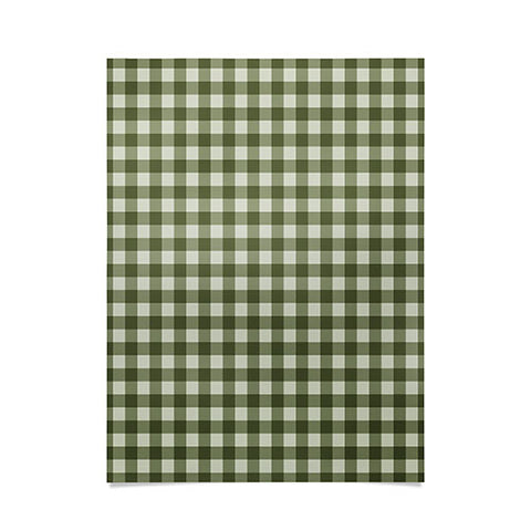Colour Poems Gingham Moss Poster