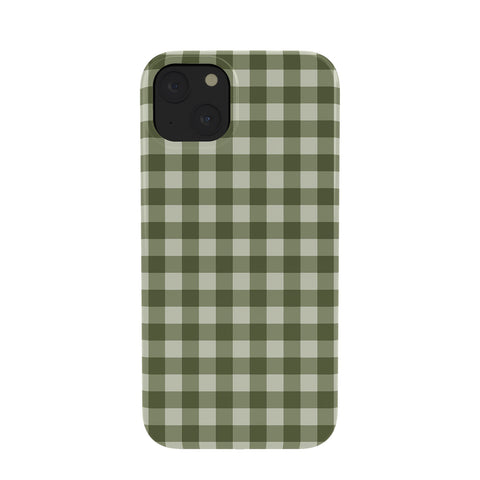 Colour Poems Gingham Moss Phone Case