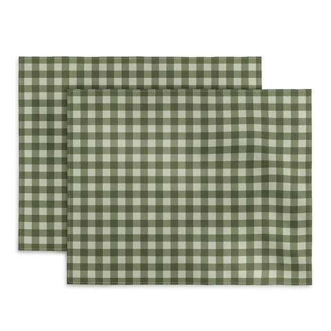 Colour Poems Gingham Moss Placemat