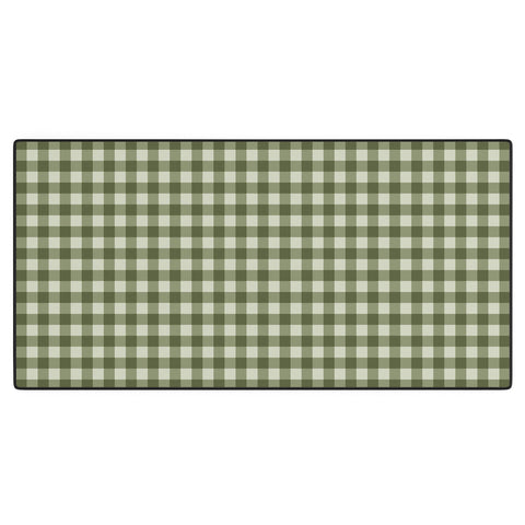 Colour Poems Gingham Moss Desk Mat