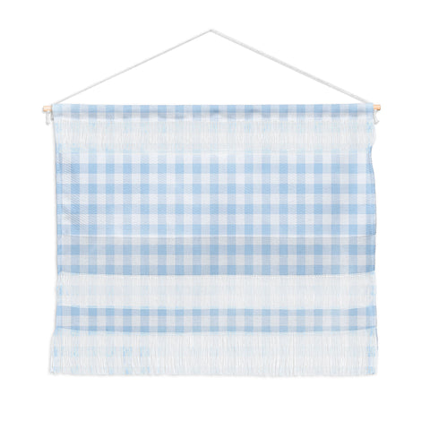 Colour Poems Gingham Pattern Blue Wall Hanging Landscape