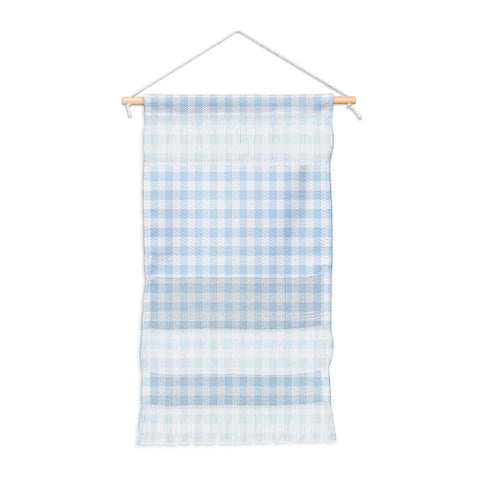 Colour Poems Gingham Pattern Blue Wall Hanging Portrait