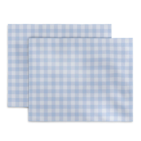 Colour Poems Gingham Pattern Blue Placemat