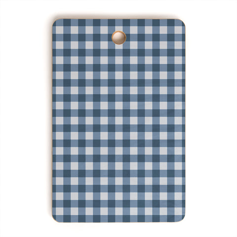 Colour Poems Gingham Pattern Classic Blue Cutting Board Rectangle