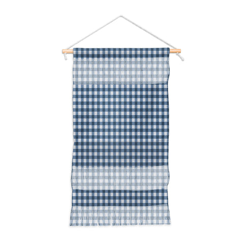 Colour Poems Gingham Pattern Classic Blue Wall Hanging Portrait