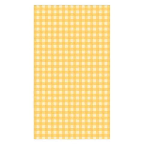 Colour Poems Gingham Pattern Yellow Tablecloth