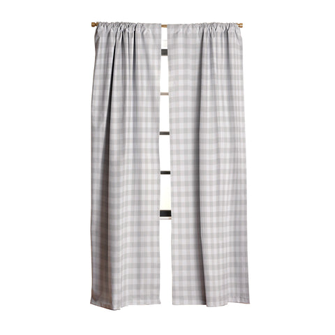 Colour Poems Gingham Plaid Pattern Cloud White Blackout Non Repeat