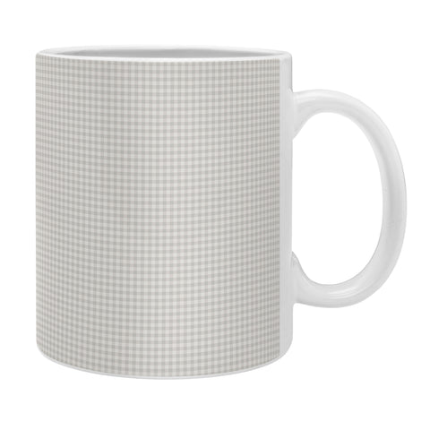 Colour Poems Gingham Plaid Pattern Cloud White Coffee Mug