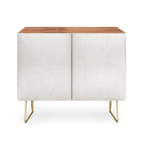 Colour Poems Gingham Plaid Pattern Cloud White Credenza