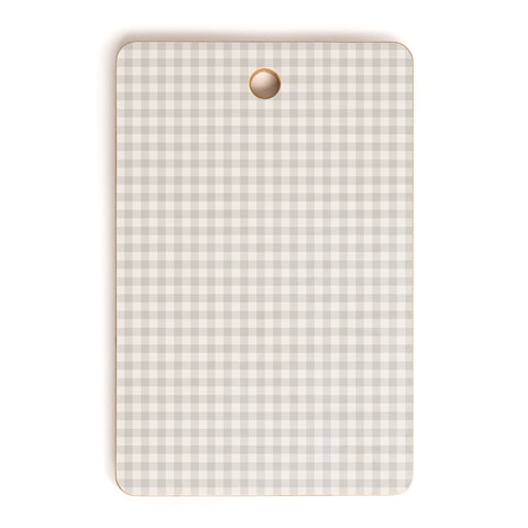 Colour Poems Gingham Plaid Pattern Cloud White Cutting Board Rectangle