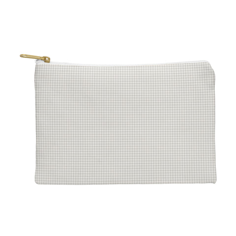 Colour Poems Gingham Plaid Pattern Cloud White Pouch