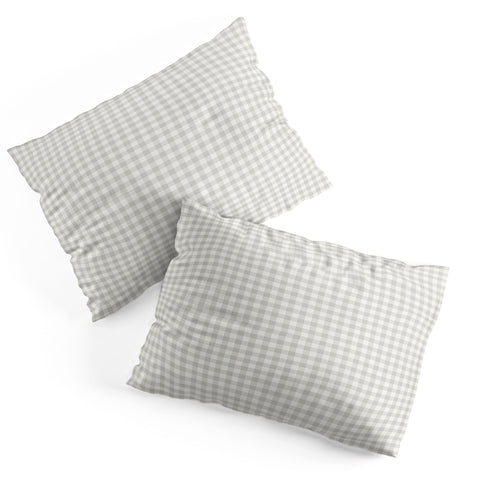 Colour Poems Gingham Plaid Pattern Cloud White Pillow Shams