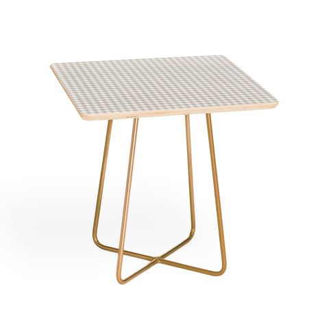 Colour Poems Gingham Plaid Pattern Cloud White Side Table