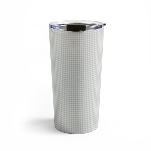 Colour Poems Gingham Plaid Pattern Cloud White Travel Mug