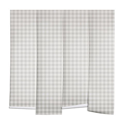 Colour Poems Gingham Plaid Pattern Cloud White Wall Mural