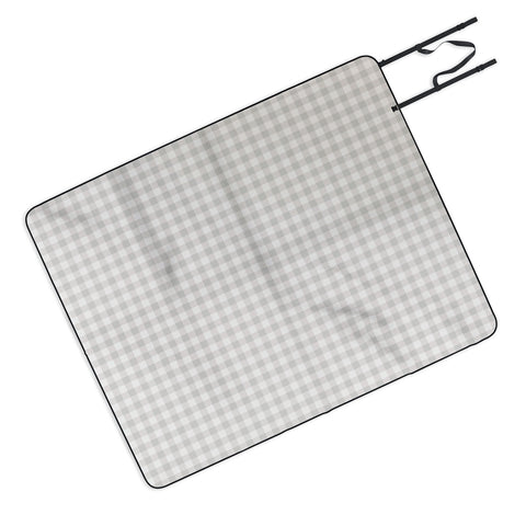 Colour Poems Gingham Plaid Pattern Cloud White Picnic Blanket