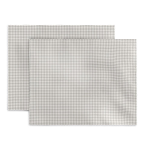 Colour Poems Gingham Plaid Pattern Cloud White Placemat