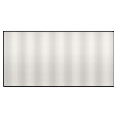 Colour Poems Gingham Plaid Pattern Cloud White Desk Mat