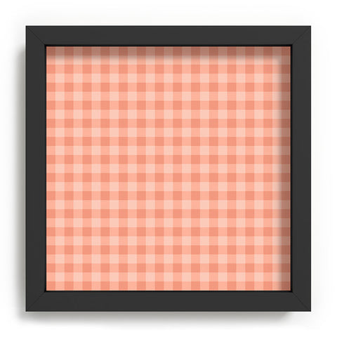 Colour Poems Gingham Rose Recessed Framing Square