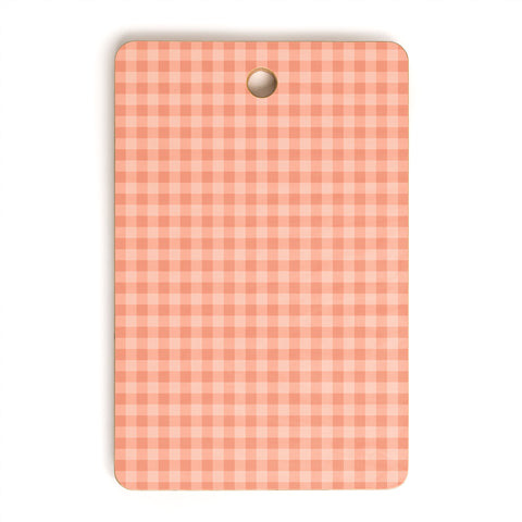 Colour Poems Gingham Rose Cutting Board Rectangle