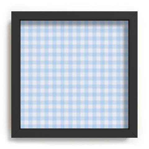 Colour Poems Gingham Sky Blue Recessed Framing Square