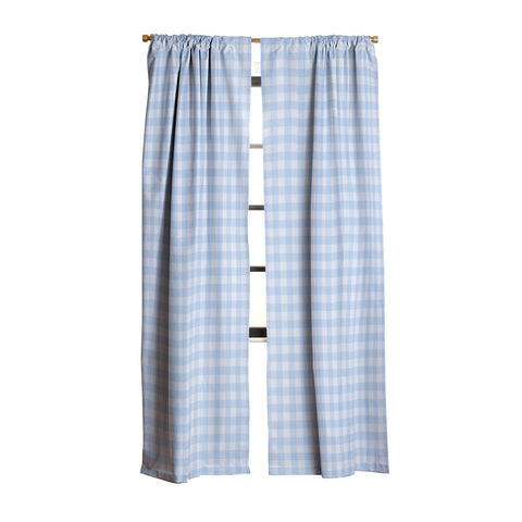 Colour Poems Gingham Sky Blue Blackout Non Repeat
