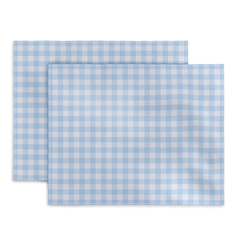 Colour Poems Gingham Sky Blue Placemat