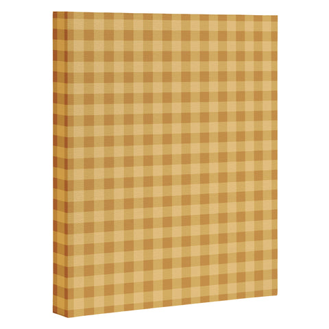 Colour Poems Gingham Straw Art Canvas
