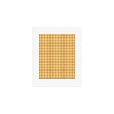 Colour Poems Gingham Straw Art Print