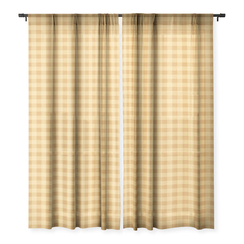 Colour Poems Gingham Straw Sheer Non Repeat
