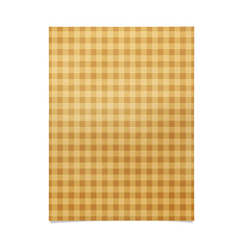 Colour Poems Gingham Straw Poster