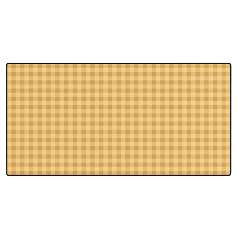 Colour Poems Gingham Straw Desk Mat