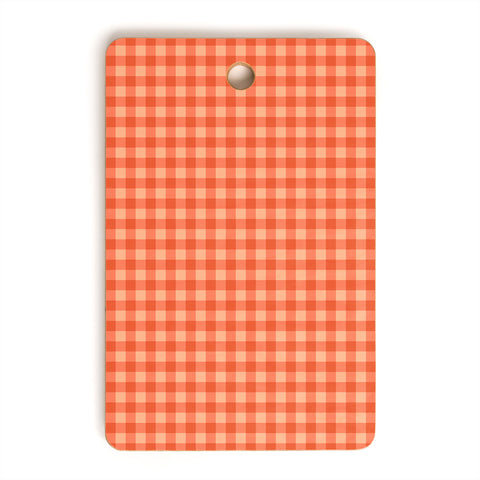Colour Poems Gingham Strawberry Cutting Board Rectangle