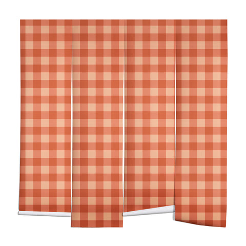 Colour Poems Gingham Strawberry Wall Mural