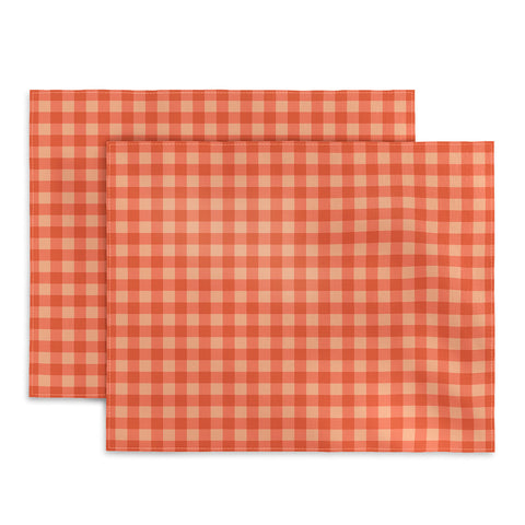 Colour Poems Gingham Strawberry Placemat