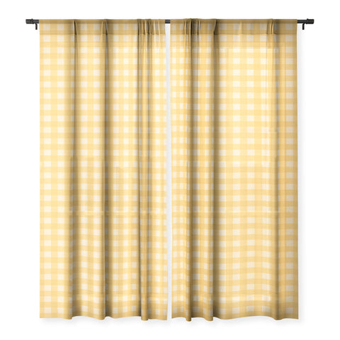 Colour Poems Gingham Sunshine Sheer Non Repeat