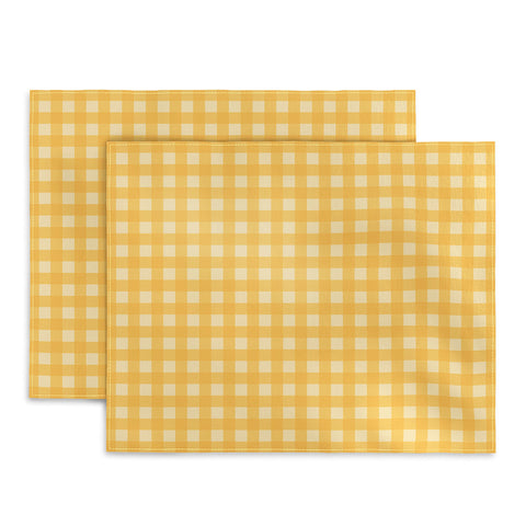 Colour Poems Gingham Sunshine Placemat