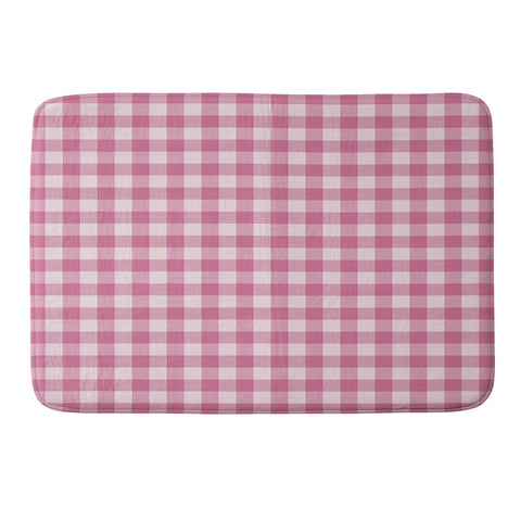 Colour Poems Gingham Tulip Memory Foam Bath Mat