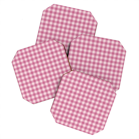 Colour Poems Gingham Tulip Coaster Set