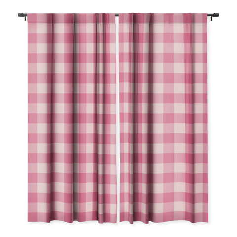 Colour Poems Gingham Tulip Blackout Window Curtain