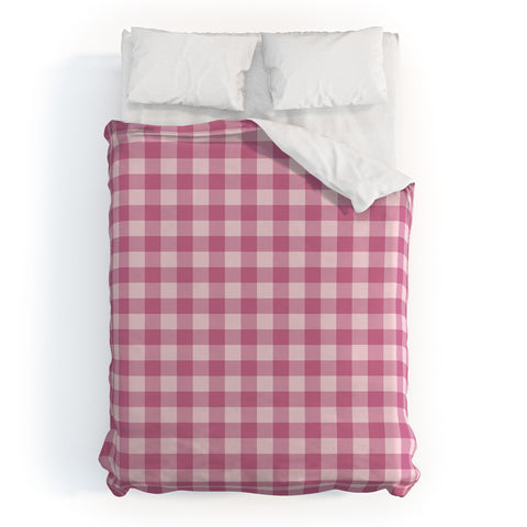 Colour Poems Gingham Tulip Duvet Cover
