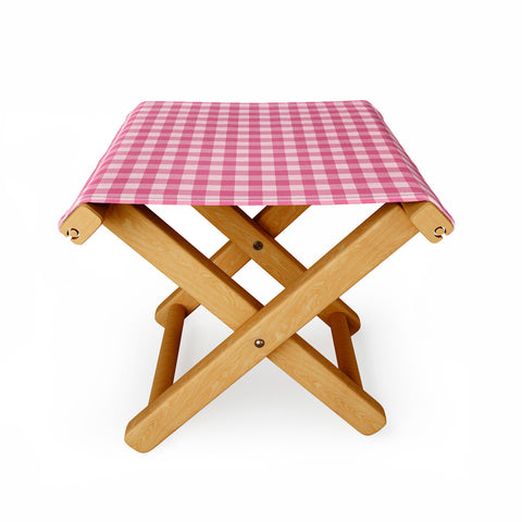 Colour Poems Gingham Tulip Folding Stool
