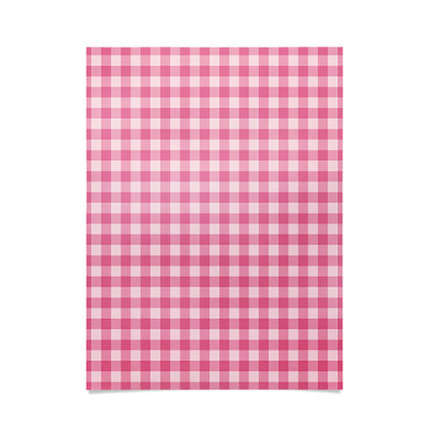 Colour Poems Gingham Tulip Poster