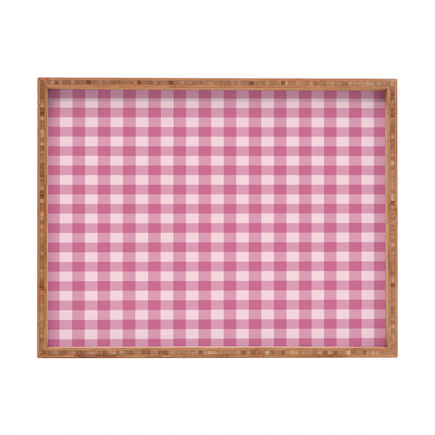 Colour Poems Gingham Tulip Rectangular Tray