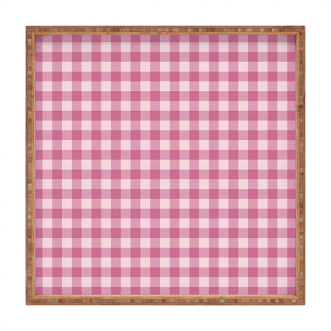 Colour Poems Gingham Tulip Square Tray