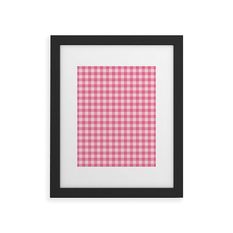 Colour Poems Gingham Tulip Framed Art Print