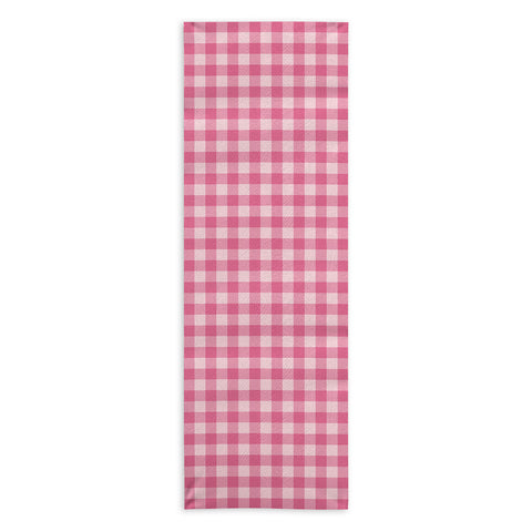 Colour Poems Gingham Tulip Yoga Towel
