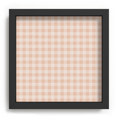 Colour Poems Gingham Warm Neutral Recessed Framing Square