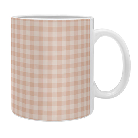 Colour Poems Gingham Warm Neutral Coffee Mug