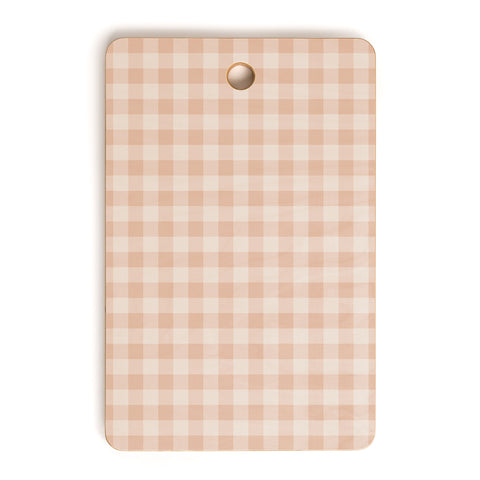 Colour Poems Gingham Warm Neutral Cutting Board Rectangle